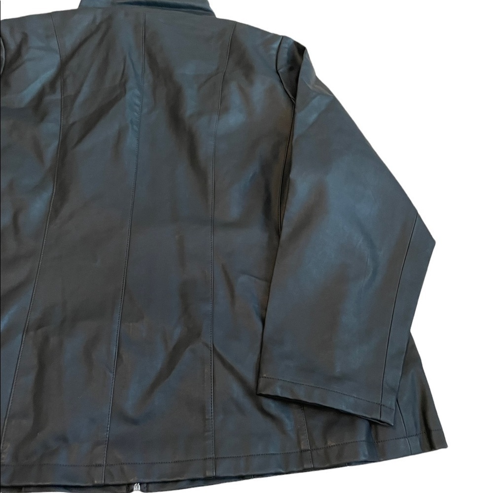 midnight Velvet Faux-Leather Jacket black - Picture 8 of 11